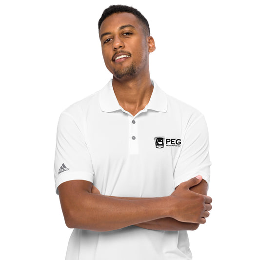 Adidas performance PEG polo shirt - SOLID BLACK Logo