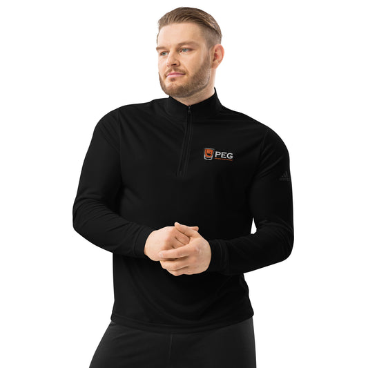 Adidas Quarter zip PEG pullover - BLACK