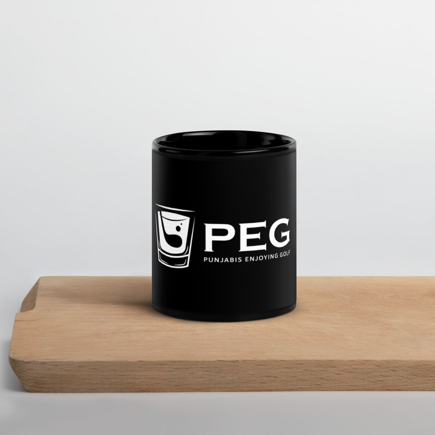 Black Glossy PEG Mug