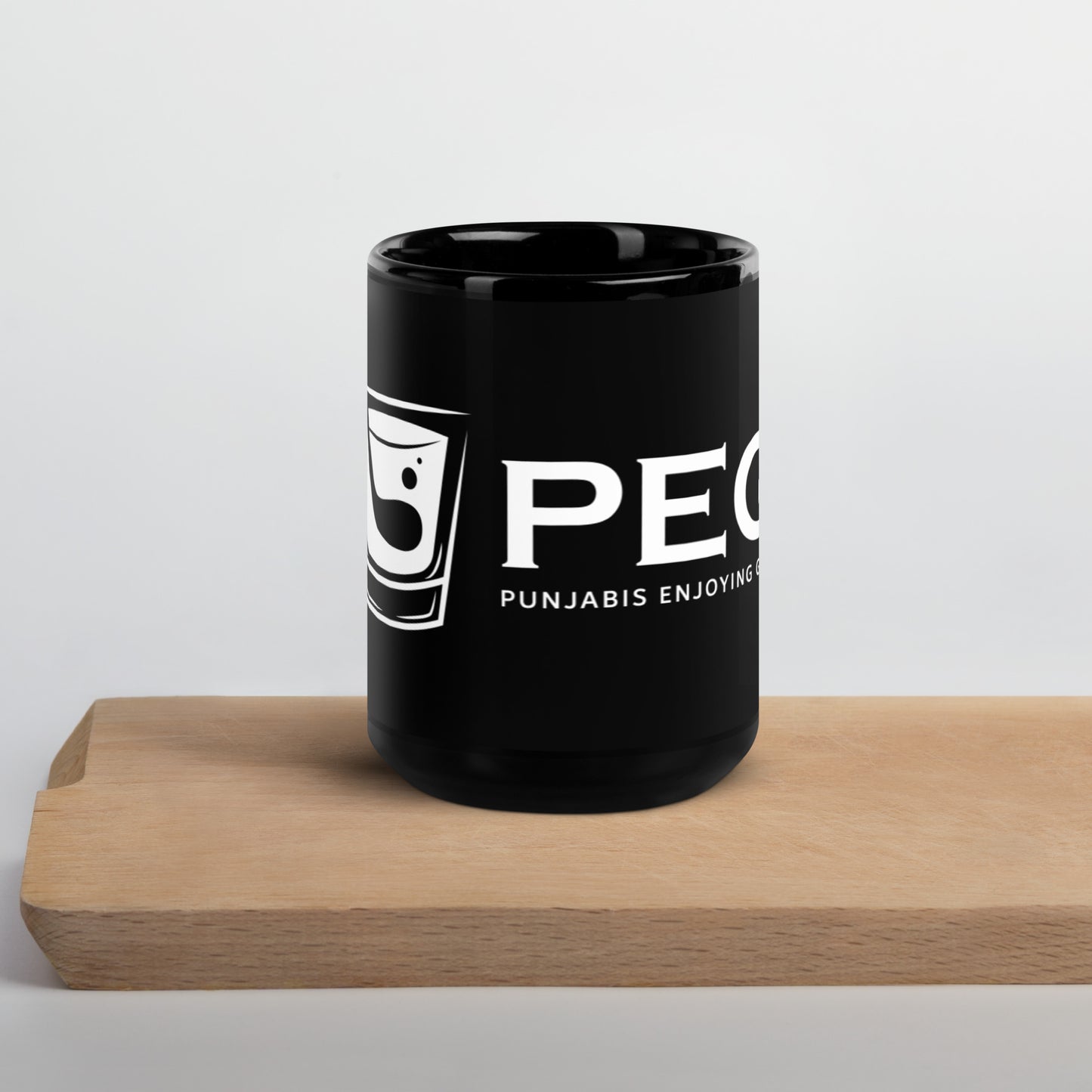 Black Glossy PEG Mug