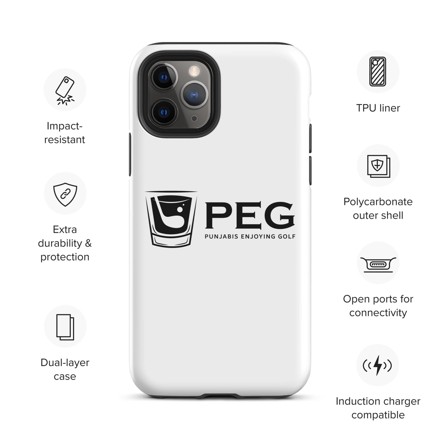 PEG iPhone Case - BLACK