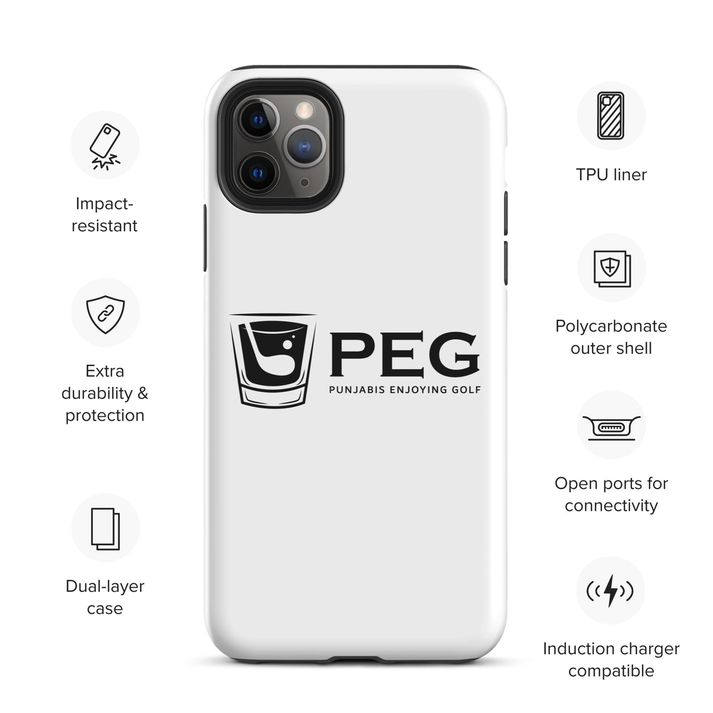 PEG iPhone Case - BLACK