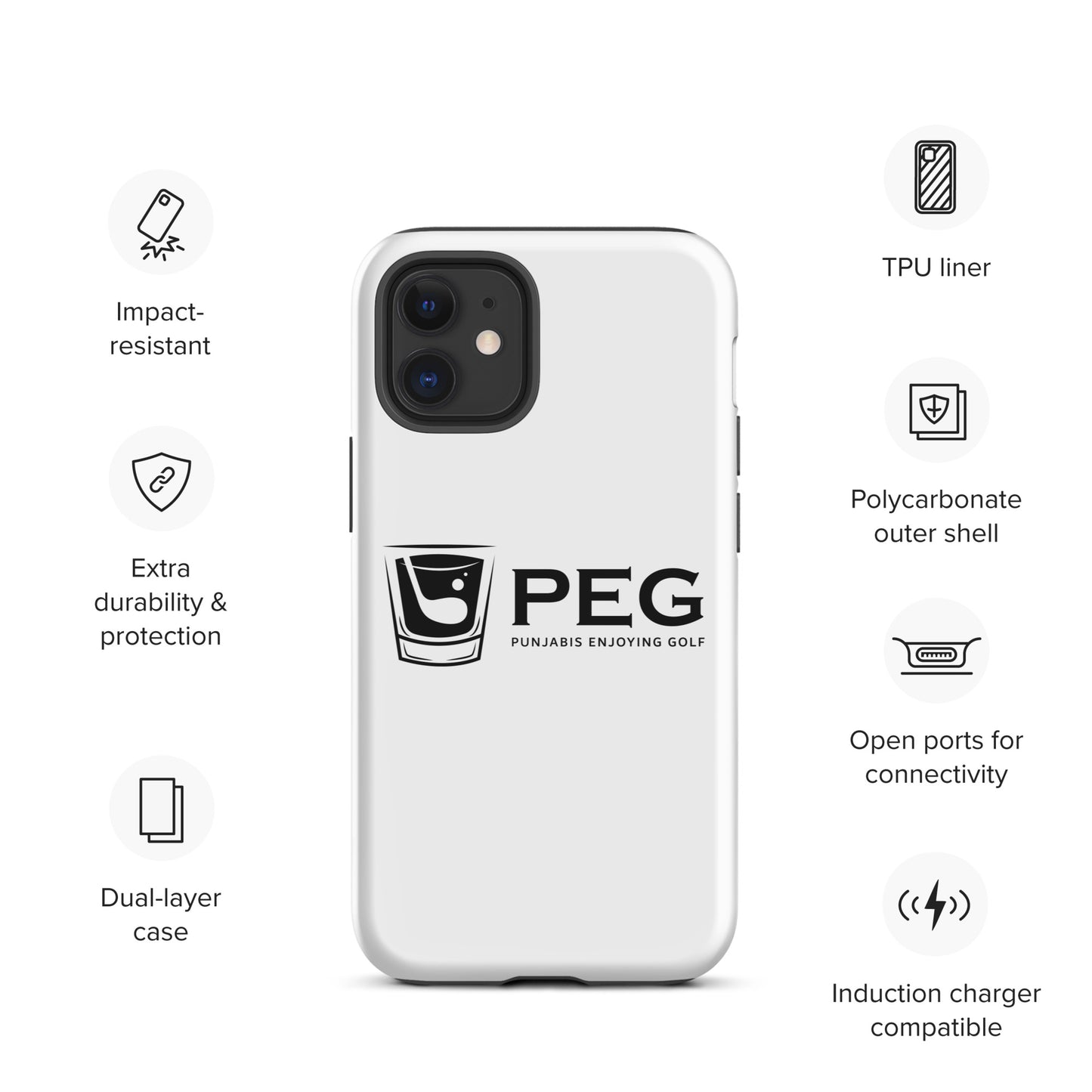 PEG iPhone Case - BLACK