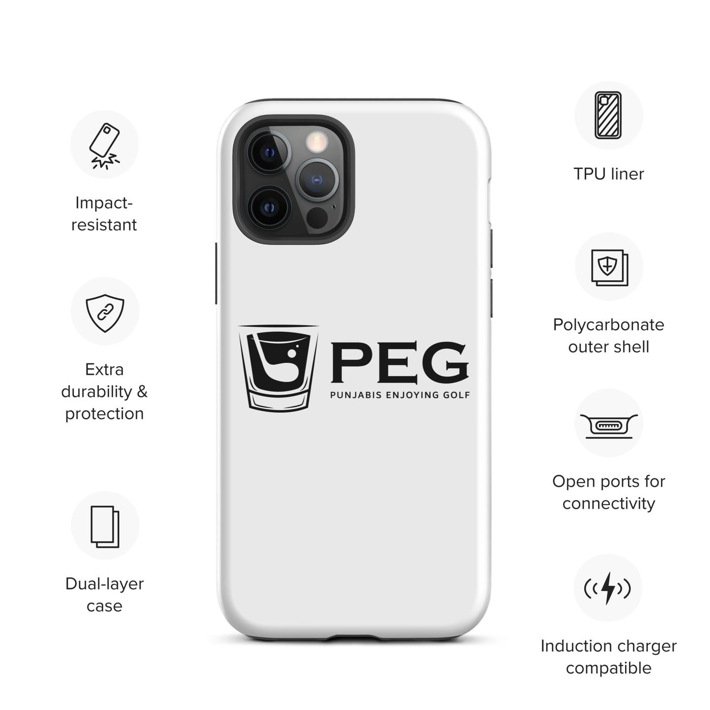 PEG iPhone Case - BLACK