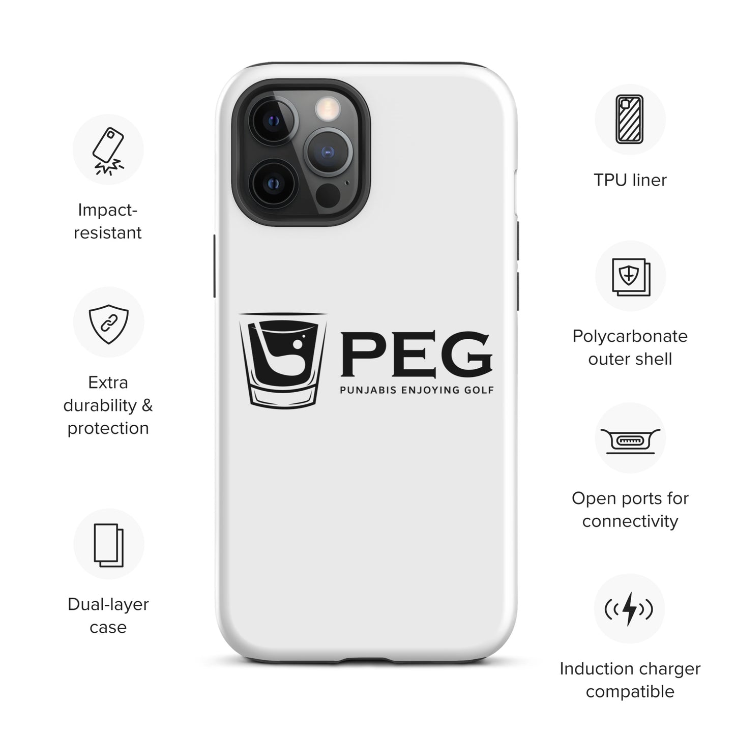 PEG iPhone Case - BLACK