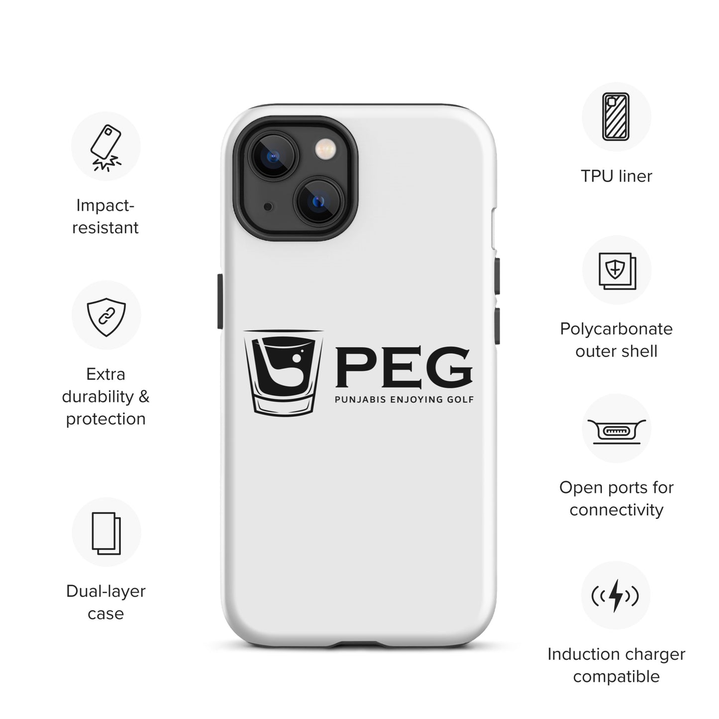 PEG iPhone Case - BLACK