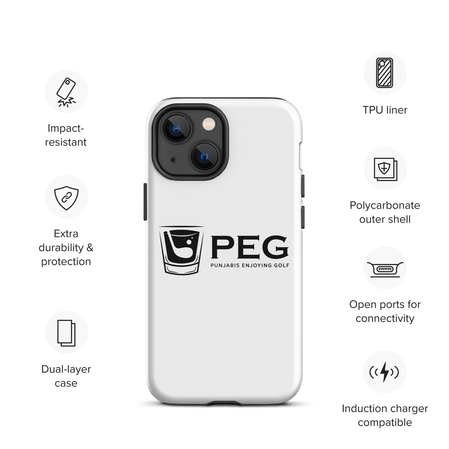 PEG iPhone Case - BLACK