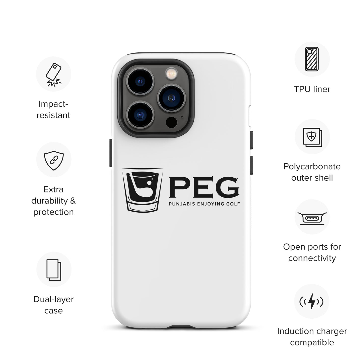 PEG iPhone Case - BLACK