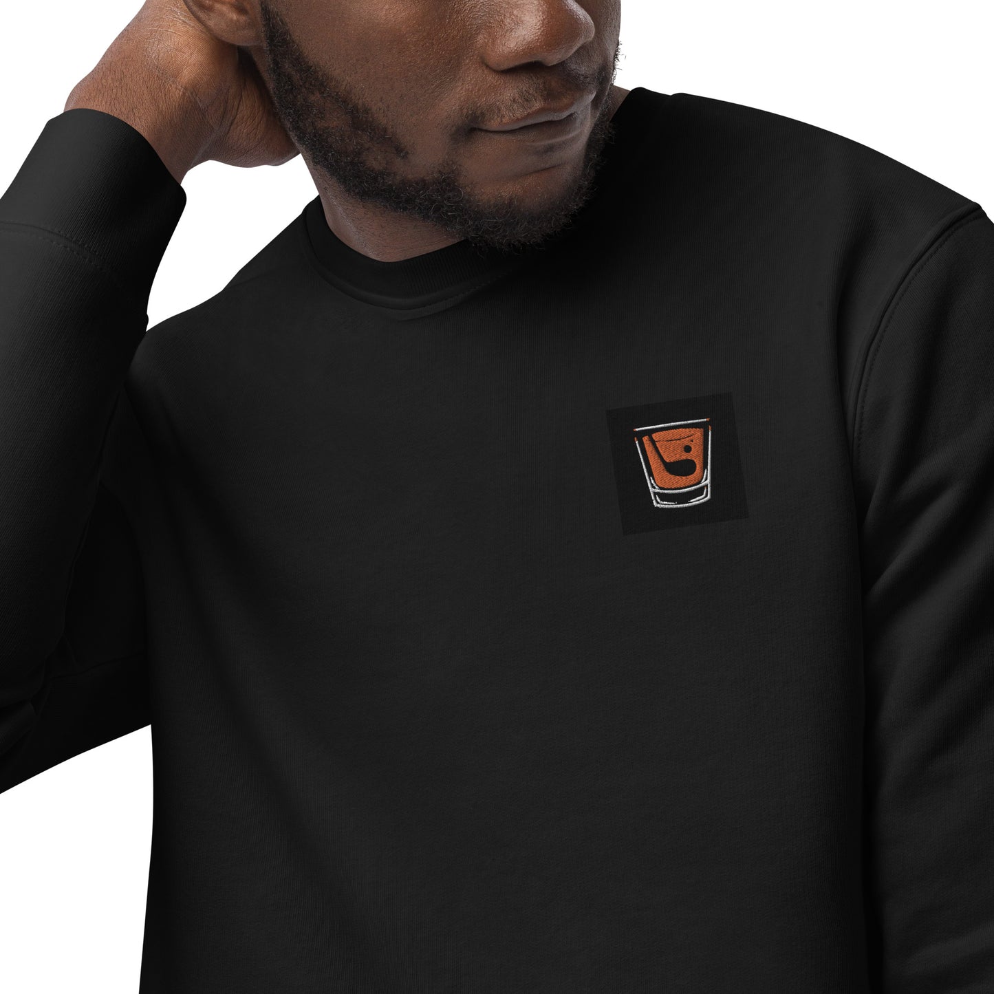 Unisex eco PEG Iconic sweatshirt - BLACK