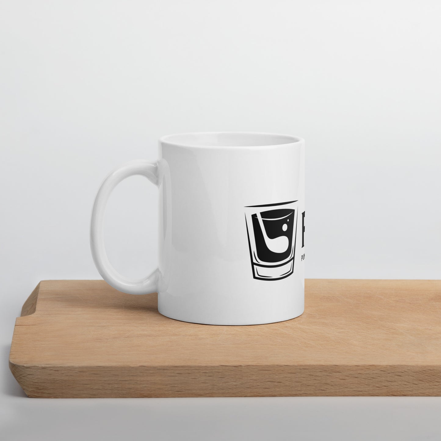 White Glossy PEG Mug