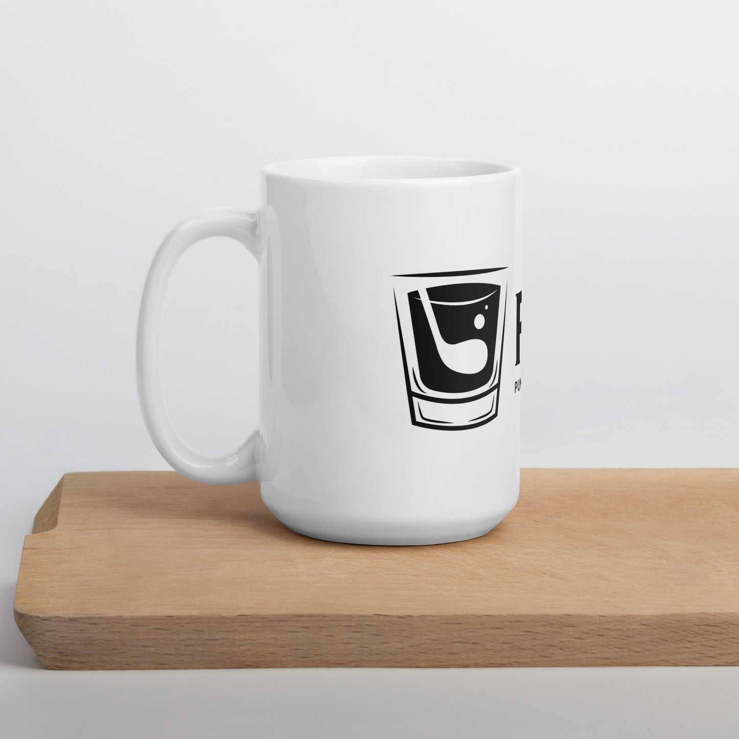 White Glossy PEG Mug